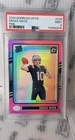 2024 Panini Donruss Optic Drake Maye Pink Prizm RC #229 PSA 9 Patriots