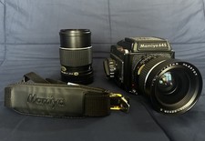 Mamiya M645 Medium Format Film Camera /w Waist Level Finder 45mm f/2.8 150mm