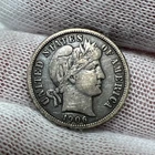 1906 Barber Dime. 90% Silver.  Nice Higher Grade Old US Coin!