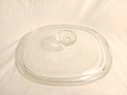 Pyrex F12C Oblong Oval Replacement Glass Lid for Corning Ware F12B Casserole