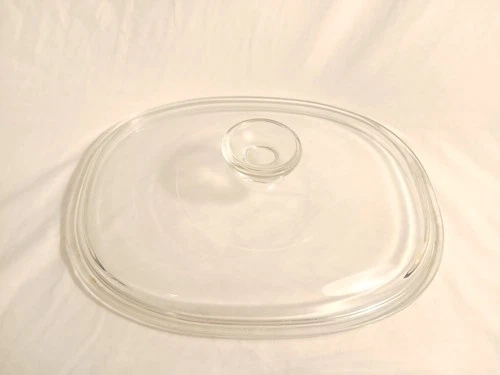 Pyrex F12C Oblong Oval Replacement Glass Lid for Corning Ware F12B Casserole
