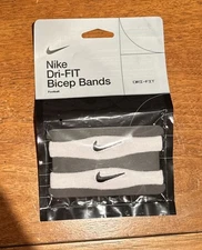 NEW Nike Football Dri-Fit BICEP BANDS White