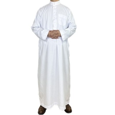 Saudi Abaya Muslim Men Kaftan Dishdasha Long Robe Jubba Thoub Thobe Kaftan Dubai