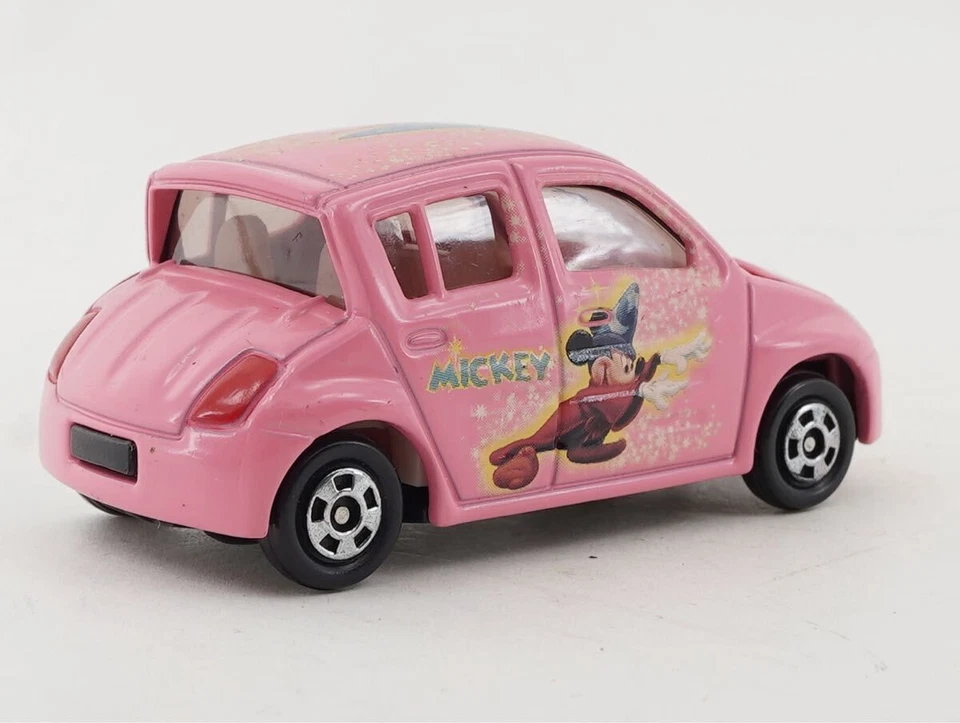 Rare Disney Tomica Collection Toyota WiLL Vi Pink Mickey Mouse D Capsule Japan - Image 2 of 3
