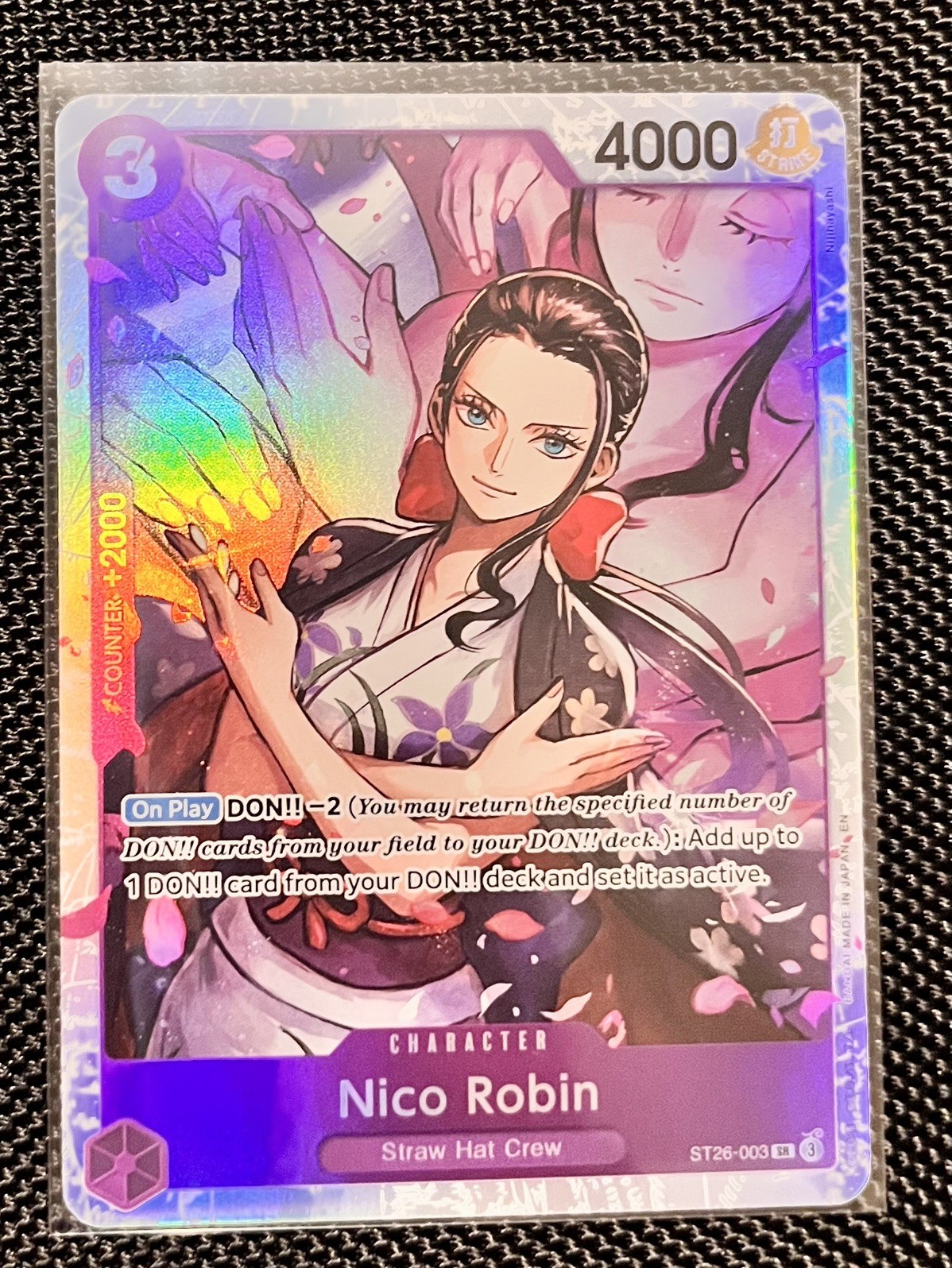 Nico Robin Starter Deck 26 PURPLE/BLACK Monkey.D.Luffy One Piece ST26-003