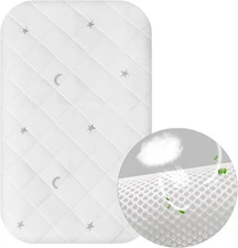 Waterproof Bassinet Mattress for AMKE/Foalom/YADAQE/Bellababy/Milliard, White 
