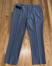 Greg Norman Gray Dress Golf Performance Stretch Classic Fit Pants Men's 38x30