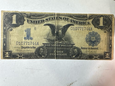 #ad #ad 1899 $1 BLACK EAGLE Silver Certificate 🦅 Large Note $129.99