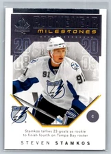 2018  SP Authentic #RYM-SS Steven Stamkos T B Lightning Rookie Year Milestones