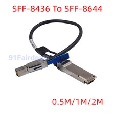 External SAS Cable QSFP SFF-8436 to SFF-8644 Hybrid HD Mini SAS Cable 0.5/1/2M