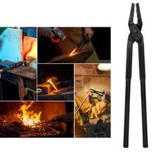 Blacksmith Tongs Wolf Jaw Blacksmithing Tongs for Beginner-Bladesmith 17in 430mm