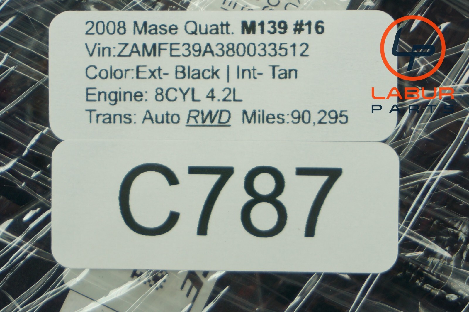 M139 03-19 Maserati Quattroporte GranTurismo BOSE Subwoofer Sub Woofer C787