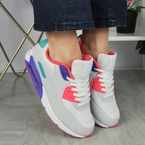 Zapatillas Zapatos Tenis Damas Con Cordones Cómodas Clásicas Bombas Gimnasio Correr Mujeres Tallas - Imagen 20 de 25