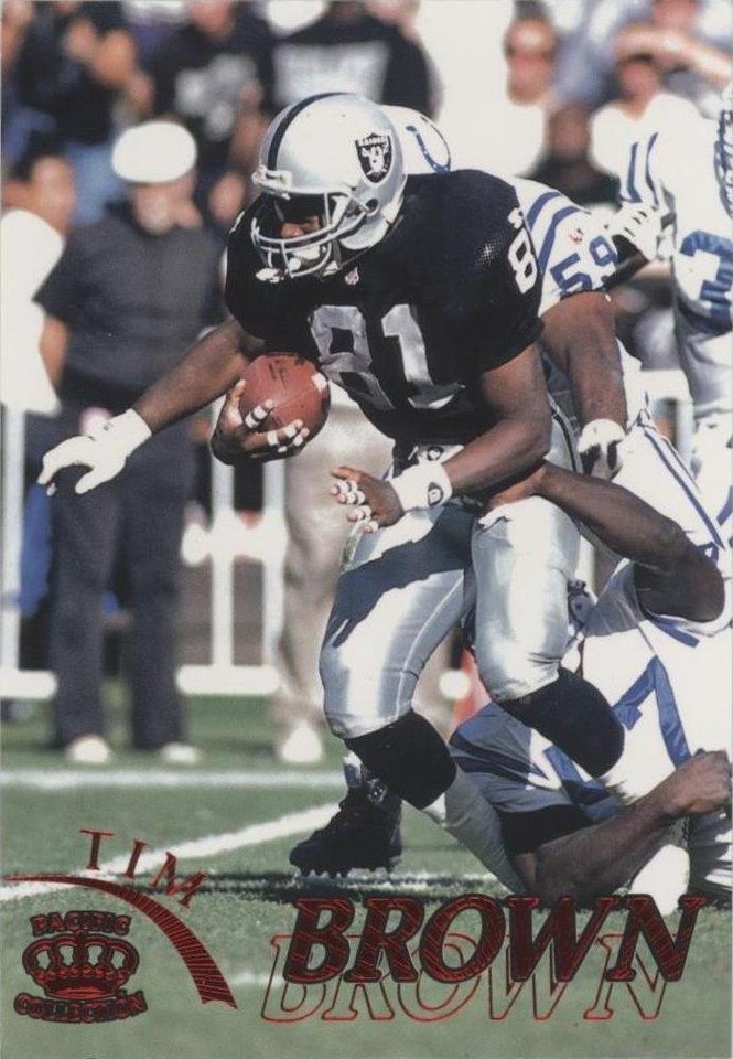 1996 Pacific Pure NFL Gridiron Tim Brown #86 - 1 of 2