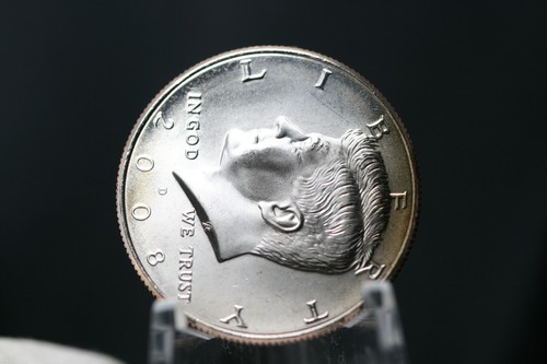 2008 D Kennedy Half Dollar Uncirculated REV: Mint Error - Picture 2 of 6