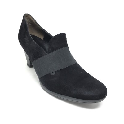 Women's Paul Green Slip On Clogs Booties Shoes Size 7 UK/9.5 US Black Suede