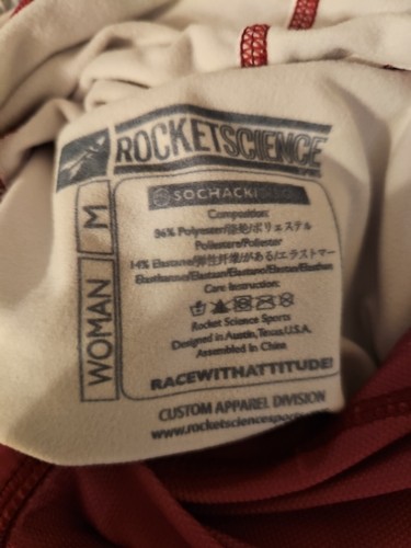 Sudadera con capucha para mujer Rocket Science mediana con capucha triatlón correr nueva con etiquetas - Imagen 4 de 4
