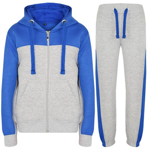 Survêtement Garçon Neuf Enfants Contraste Style à Capuche Jogging Bas Et 4 Clrs - Bild 2 von 21