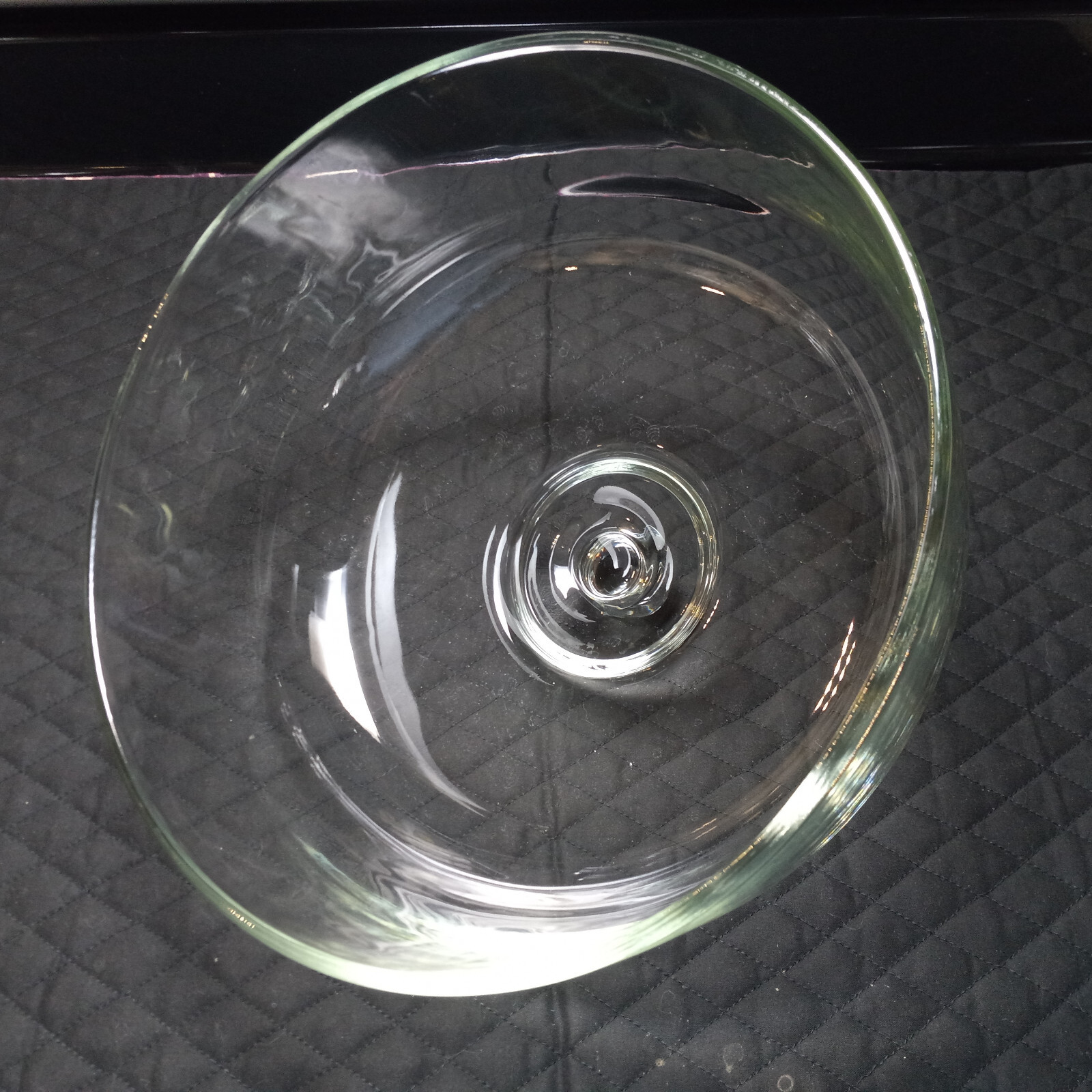 Decorative Clear Glass Pedestal Bundt Cake Stand w/ Dome Cover Lid eBay