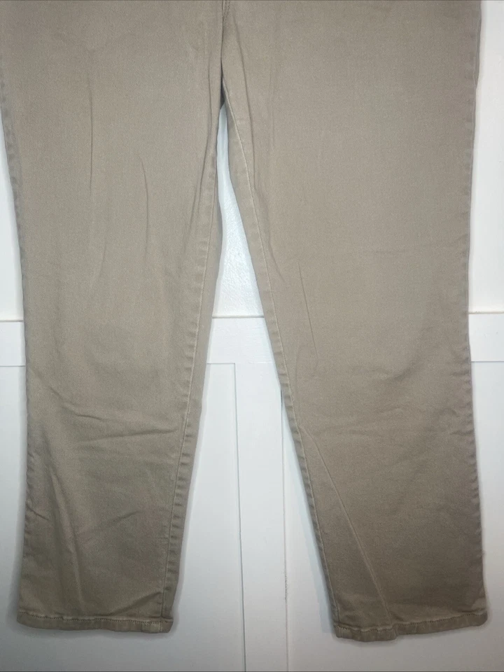 Женские бежевые хаки Gloria Vanderbilt Amanda размер 12 с высокой талией цвет Missy/Short - Изображение 2 из 4