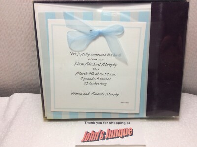 HALLMARK PRINTER & PEN INVITATION KIT New box 10 invites & envelopes BABY BOY
