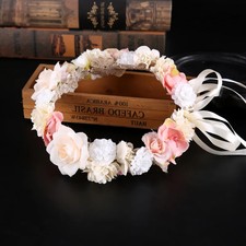 Boho Style Flower Headbands for Women Girls Floral Garland Wreath Tiaras Wedding