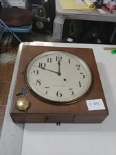 SETH THOMAS SQUARE OAK GALLERY CLOCK