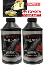 2 Pack OEM Genuine Toyota DOT 3 Brake Fluid 12 fl. oz. 00475-1BF03