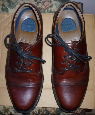 Chaussures Habillées Dockers Oxford Wingtip Marron - Pointure 11 Large (W) - Cuir Véritable - Style Décontracté Chic