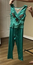 Pre-Owned Weissman Dance Costume - Size MC Teal
