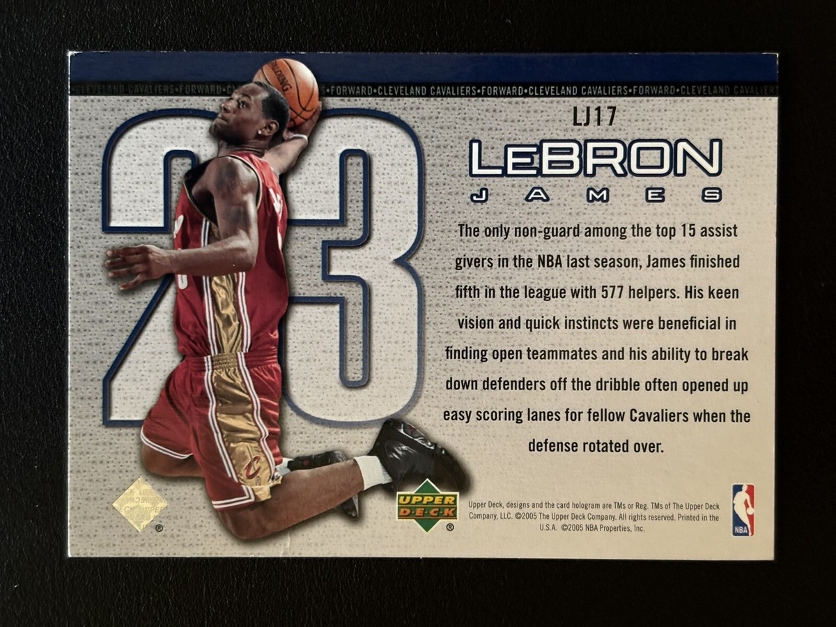 2004-05 Upper Deck LeBron James Rookie of the Year 2nd Year Card