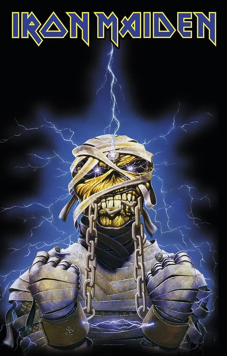 IRON MAIDEN powerslave eddie premium textile poster / flag | eBay