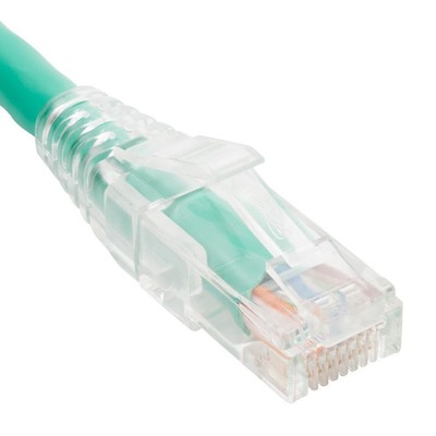 ICC PATCH CORD CAT5e CLEAR BOOT 3' GREEN ICPCSP03GN UPC 633758095273 - Instal...