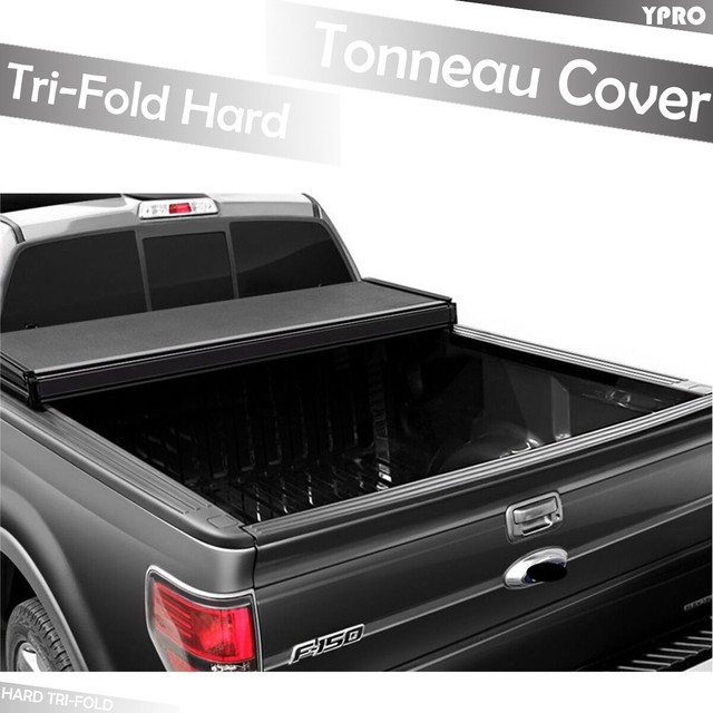 Hard Solid TriFold Lock Tonneau Cover for 20042018 Ford F150 5.5 ft