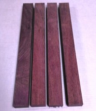4 PURPLEHEART 3/4" x 1.5" x 16" Lumber Wood DIY Cutting Boards Turning Carving
