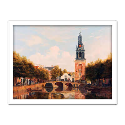 Cate Jan Roodenpoortstoren Amsterdam Painting Framed Wall Art Print 18X24 In
