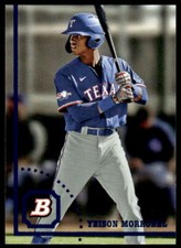2022 Bowman Heritage #BHP-98 Yeison Morrobel Prospects Texas Rangers Baseball