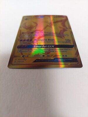 Mavin  2018 Pokemon Sun & Moon Lunala GX 172/156 Full Art Ultra Prism  Secret S570