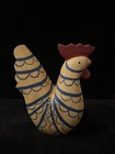 Rooster Chicken Carved Wooden Yellow & Blue From The Foreside Company — photo 3