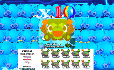 10x Rainbow Shiny Dominus Hippomelon Pet Simulator 99 - PS99 - Faaast Delivery