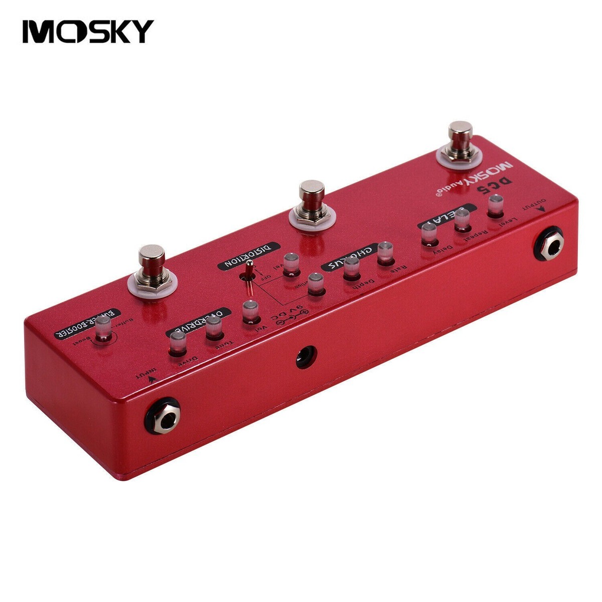 MOSKY Audio DC5 マルチエフェクター 本体 MOSKY DC5 Multi-Effects Pedal Delay Chorus Distortion Overdrive