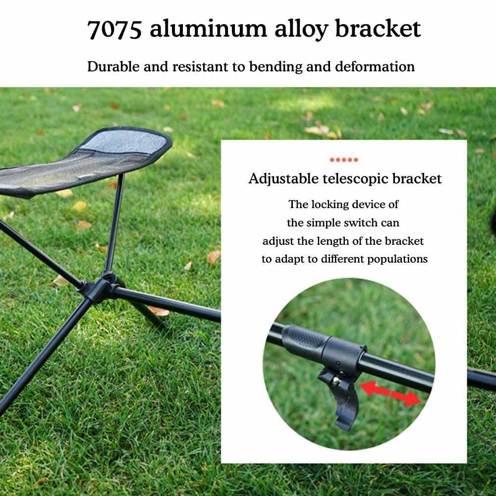 Collapsible Footstool For Outdoor Camping BBQ Beach Chair Folding