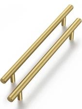 10 pc OYX Hardware Kitchen Cabinet Handles, 5” center Gold Round FREE SHIPPING