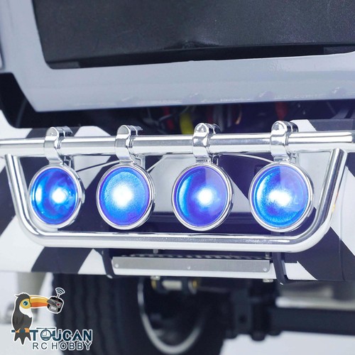LESU 1/14 DIY TGS 4x2 Remote Control RC Tractor Truck Metal Chassis Roof Light - Picture 11 of 12