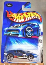 2004 Hot Wheels #134 Final Run 2/5 FERRARI 308 Blue w/Chrome 10 Spoke Wheels