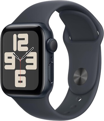 Apple Watch SE (Gen 2) 40mm Midnight Aluminum GPS & S/M + M/L