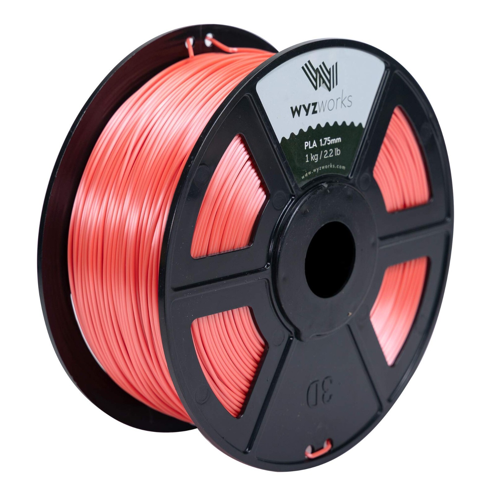WYZwork 3D Printer Premium PLA Filament 1.75mm 1kg/2.2lb - Silk PINK