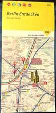 BVG BERLIN Innen-Stadtplan CityMap Liniennetzpläne Network Tram Metro Bus 2025