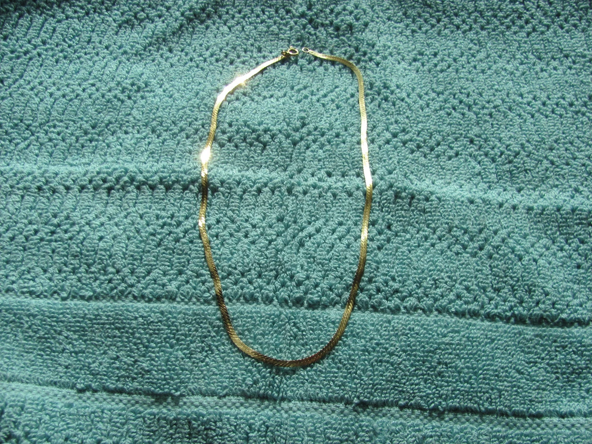 15 inch 14k gold necklace online