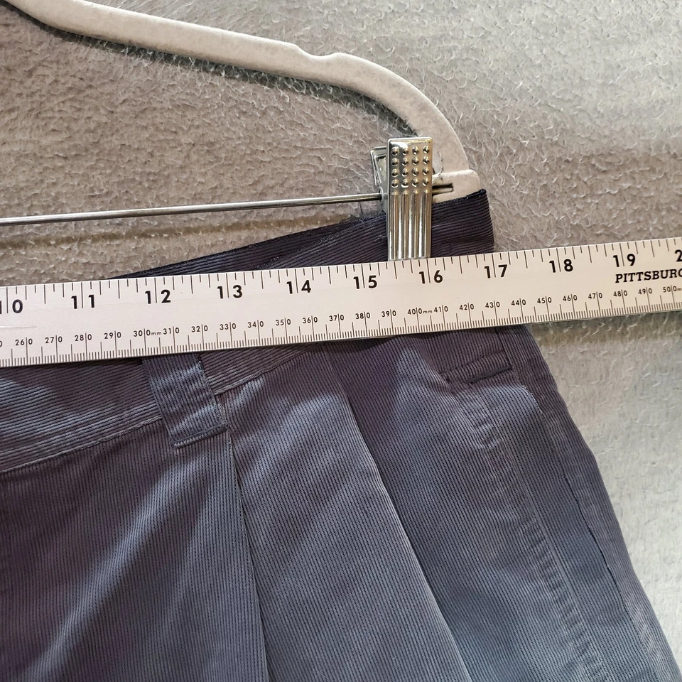 Preswick & Moore Men Shorts 36 Blue Chino Pleated Pockets High Rise 7" Inseam - Изображение 4 из 4